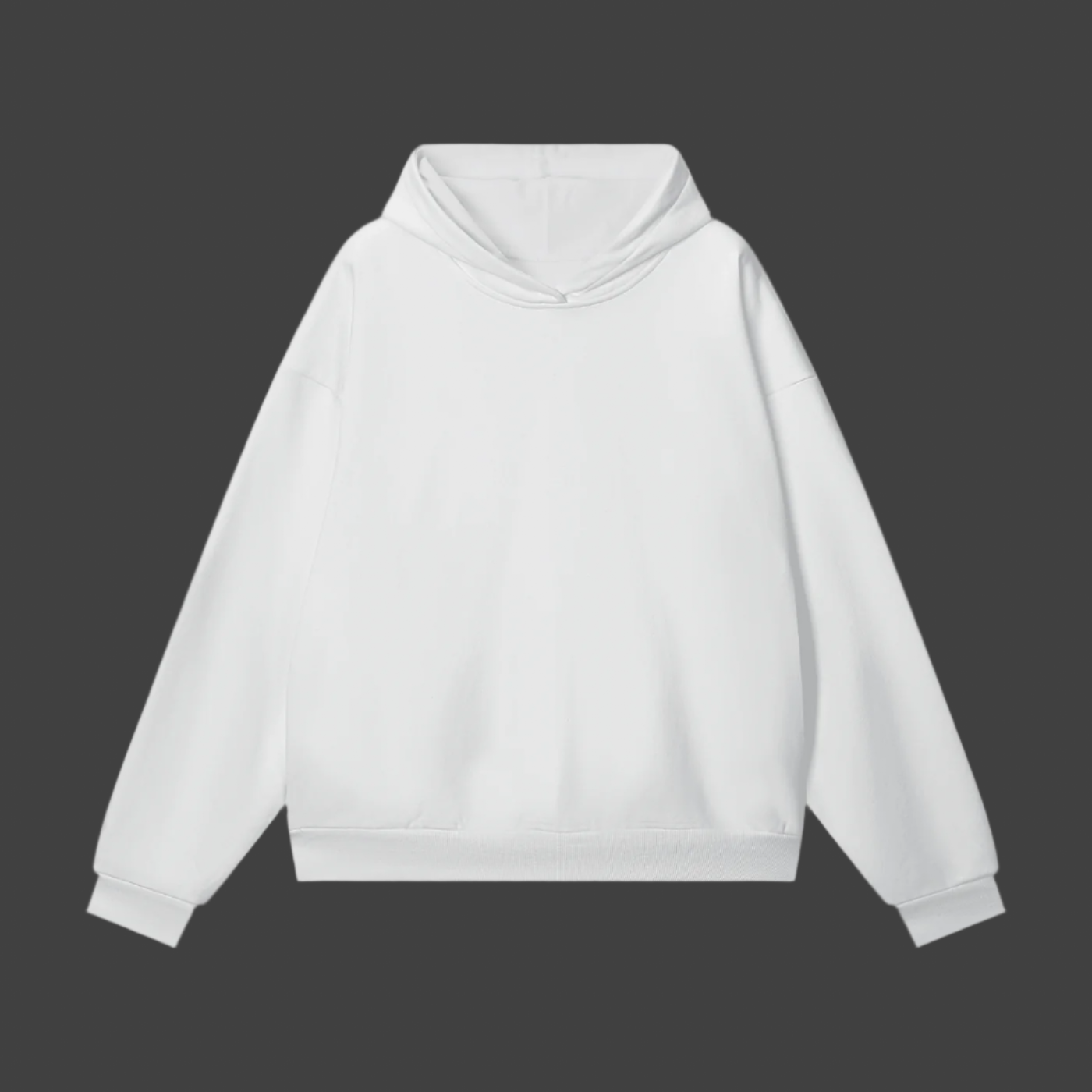 Oversized ESSENTIALS HOODIE- white