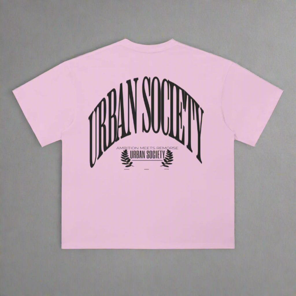 OVERSIZED HEAVY TEE "HOT PINK''