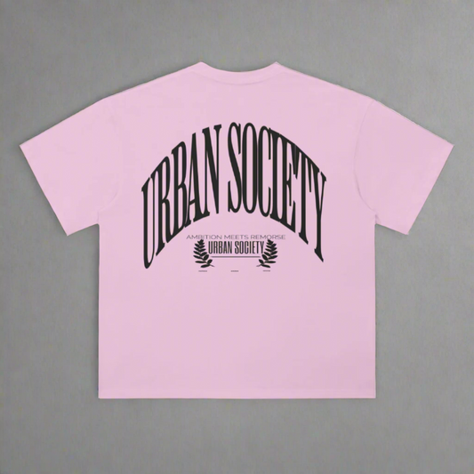 OVERSIZED HEAVY TEE "HOT PINK''